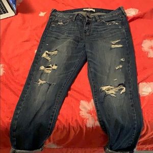 Abercrombie and Fitch boyfriend cut jeans